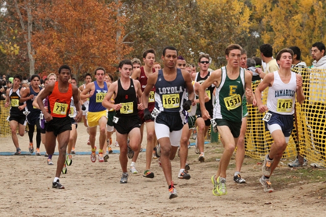 2009 CIF XC Boys D2-037.JPG - 2009 California CIF Cross Country Championships, Woodward Park, Fresno, California